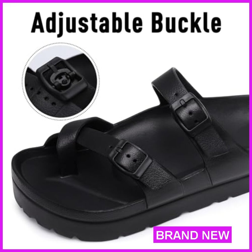 Platform Sandals Arch Support Comfortable Foam Sl… - image 5